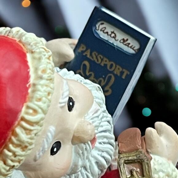 NIB Retired Santa's Magic Ride Flying Carpet Elf Christmas Holiday Ornament 1993 - Picture 7 of 9